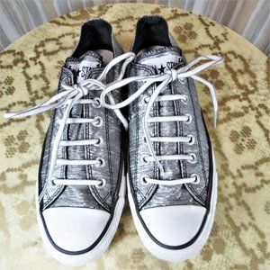 Converse Metallic Silver Sneakers